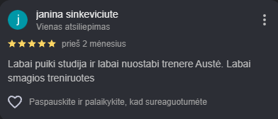 Google atsiliepimas
