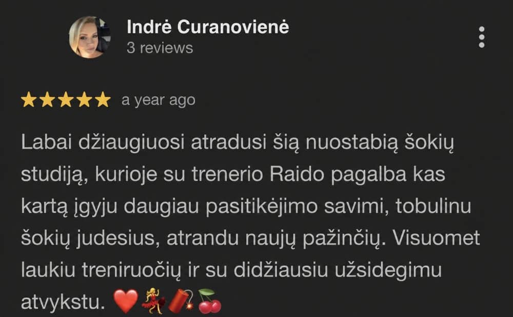 Google atsiliepimas