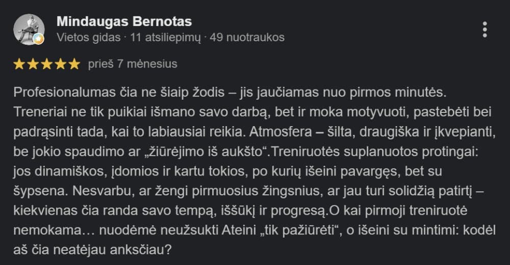 Google atsiliepimas